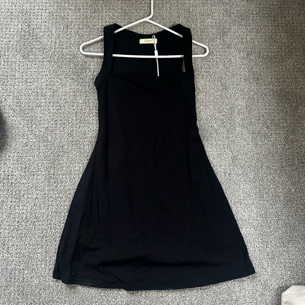 Black exercise dress
